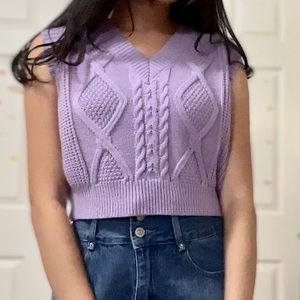 Hesperus Lilac cropped vest